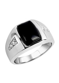 Firetti Herren Fingerring "Schmuck Geschenk Silber 925 Silberring Siegelring", 20, Silber 925 (Sterlingsilber), 4,2mm, weiß, Silber 925