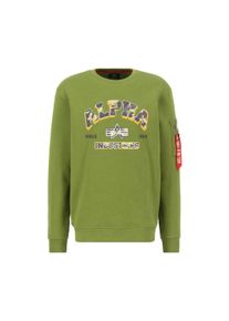 Herren Sweater "Alpha Industries Men - Sweatshirts College Camo Sweater", grün, Gr. XS, Alpha Industries, Obermaterial: 80% Baumwolle, 20% Polyester,
