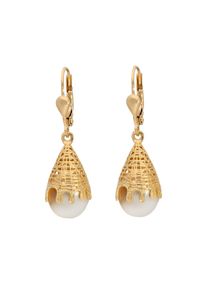 Vivance Damen Paar Ohrhänger "Ohrpendel mit Perlen", Gelbgold 375, gelb, Gelbgold 375, Ohrringe, 2x Süßwasseperle