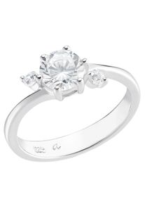 Amor Damen Fingerring "Shining Classic", 56, Silber 925 (Sterlingsilber), 3,1mm, silber, Silber 925 (Sterlingsilber), Fingerringe, mit Zirkonia