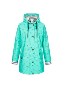 DEPROC Active Damen Regenjacke "Friesennerz WIZZARD PEAK WOMEN UMBR", blau, casual, Gr. 36, Obermaterial: 100% Polyurethan; Futter: 100% Polyester,