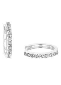 s.Oliver Damen Paar Creolen "2032848, 2032849, 2032850", Silber 925 (Sterlingsilber), bunt, Silber 925 (Sterlingsilber), Ohrringe, mit Zirkonia
