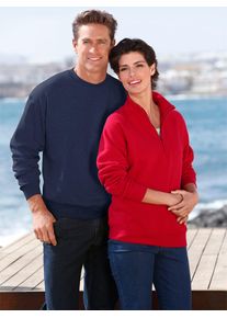 Herren Sweatshirt, blau, Gr. 4, Fruit of the Loom, unifarben, 80% Baumwolle, 20% Polyester, Sweatshirts