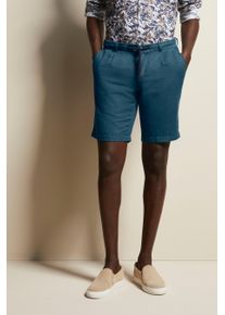 Bugatti Herren Bermudas, blau, casual, Gr. 46, 55% Leinen, 45% Baumwolle, Hosen, in schöner Leinen-Mix-Qualität