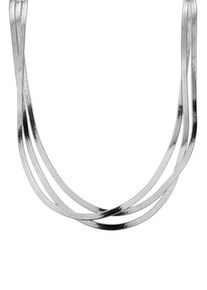 Damen Kette ohne Anhänger "LJ-0716-N-45, LJ-0717-N-45", Edelstahl, L: 45cm, silber, Liebeskind Berlin, Edelstahl, Halsketten