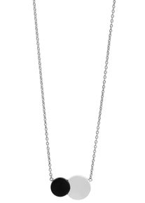 Firetti Damen Kette mit Anhänger "Schmuck Geschenk Silber 925 Halsschmuck Halskette Ankerkette Kreise", Silber 925 (Sterlingsilber), L: 44,5cm B: