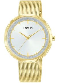 Lorus Damen Quarzuhr, gold, Armbanduhren, Armbanduhr, Damenuhr, Lederarmband