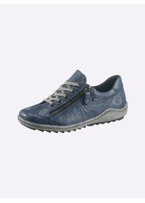 Remonte Damen Schnürschuh, Gr. 41, blau, Glattleder, sportlich, Schuhe