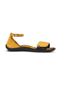 Leguano Damen Barfußschuh, Gr. 43, gelb, Textil, Lederimitat, Velourslederimitat, sportlich, Schuhe, Sommerschuh, Sandale, Sandalette, mit