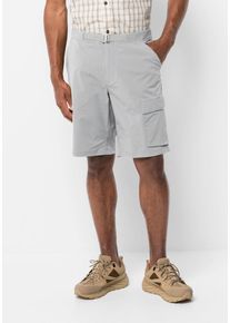 Jack Wolfskin Herren Shorts "WANDERTHIRST SHORTS M", grau, Gr. 56, OBERSTOFF: 94% POLYAMID, 6% ELASTHAN; Futter: 100% POLYESTER, Hosen
