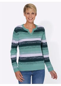 Classic Basics Damen Strickpullover "Pullover", bunt, Gr. 44, gemustert, gestreift, 100% Polyacryl, Pullover