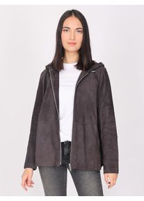 Maze Damen Lederjacke "4202192", grau, Gr. M, Obermaterial: 100% Lammleder / Innenfutter: 100% Baumwolle, Jacken