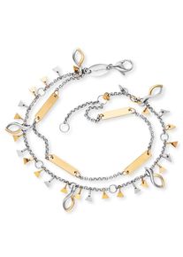 Engelsrufer Fußkette "BOHO Triangle Bicolor, ERBS-TRIANGLE", Edelstahl, gold, Edelstahl, Fußkettchen