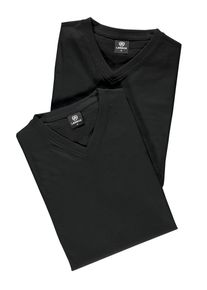 Lerros Herren T-Shirt "Lerros Doppelpack T-Shirt, V-Neck in Premium Baumwollqualität", schwarz, Gr. XXL, 100% Baumwolle, Shirts