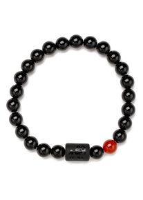 Firetti Damen Armband "Schmuck Geschenk Armschmuck Armkette Edelstein Sternzeichen", Schütze, Stein-Silikon, schwarz, Stein, Silikon, Armbänder, Made