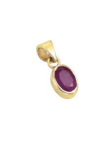 Vivance Damen Ketten-Anhänger "375/- Gelbgold Rubin", ONE-SIZE, Gold, 0,6 g, gelb, Gold, Schmuckanhänger