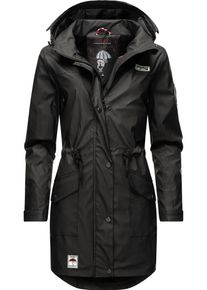 Navahoo Damen Outdoorjacke "Deike", schwarz, modisch, Gr. XL, clean, Oberstoff: 50% Polyurethan, 50% Polyester, Futter: 100% Polyester, Ärmelfutter: