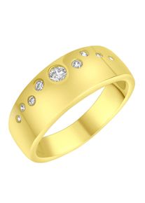 Firetti Damen Fingerring "Schmuck Geschenk Silber 925 Silberring Sternenhimmel", 16, Silber 925 (Sterlingsilber), 4mm, gold, Silber 925