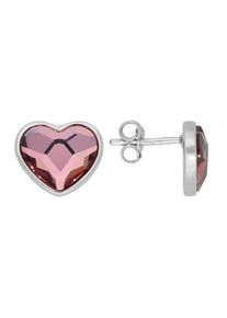 Vivance Damen Paar Ohrstecker "Herzen", Silber 925 (Sterlingsilber), silber, Silber 925 (Sterlingsilber), Ohrringe