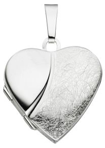 Jobo Damen Medallion-Anhänger "Anhänger Medaillon Herz", Silber 925 (Sterlingsilber), silber, Silber 925 (Sterlingsilber), Schmuckanhänger, 925 Silber
