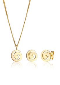 Elli Damen Schmuckset "Spirale Verspielt Basic Set 925 Silber", OneSize, gold, Silber 925 (Sterlingsilber), Schmuck-Sets