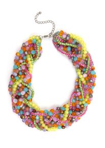 Damen Kette mit Anhänger "Hera", bunt, Basic, Collezione Alessandro, Glas, Halsketten, mit echten Glassteinen