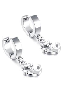 Firetti Damen Paar Creolen "Schmuck Geschenk Anker", Edelstahl, silber, Edelstahl, Ohrringe