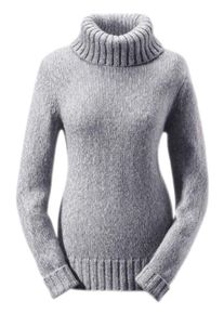 Aniston CASUAL Damen Rollkragenpullover, grau, casual, Gr. 34, meliert, Grobstrick, Obermaterial: 100% Polyacryl, Pullover