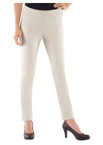 Ambria Damen Jerseyhose, beige, Gr. 36, unifarben, 70% Viskose, 27% Polyamid, 3% Elasthan, Hosen