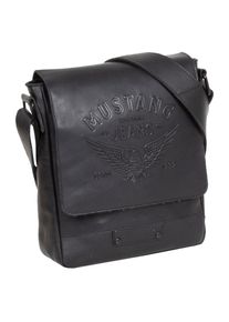 Mustang Damen Umhängetasche "Valencia", schwarz, Leder, Taschen, mit Reißverschluss-Rückfach