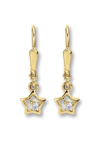 ONE ELEMENT Damen Paar Ohrhänger "Zirkonia Stern Ohrringe Ohrhänger aus 333 Gelbgold", Kinder, Gelbgold 333, gold, Gelbgold 333, Ohrringe, Damen Gold