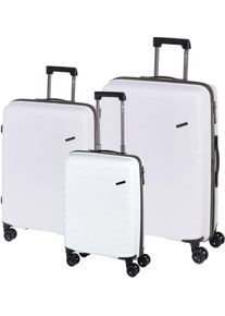 Check.In Trolleyset "Orlando", weiß, Polypropylen, Koffer-Sets, Kofferset, Gepäckset, klein mittel groß, Handgepäck, Aufgabegepäck