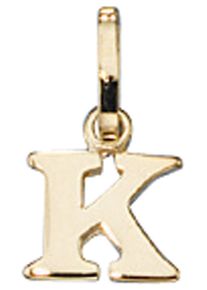 Jobo Damen Buchstaben-Anhänger "Anhänger Buchstabe", K, Gelbgold 333, gold, Gelbgold 333, Schmuckanhänger, 333 Gold