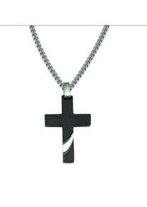 Adelia´s ADELIA ́S Herren Ketten-Anhänger "Edelstahl Kreuz Anhänger", Edelstahl, silber, Edelstahl, Schmuckanhänger, Edelstahlschmuck für Herren