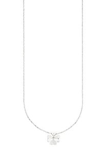 Kangaroos Mädchen Kette mit Anhänger "Schmuck Geschenk Silber 925 Halsschmuck Halskette Ankerkette Klee", Silber 925 (Sterlingsilber), L: 38cm B: