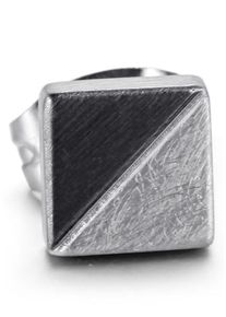 Firetti Herren Single-Ohrstecker "Schmuck Geschenk Ohrschmuck einzeln Quatro Style", Edelstahl, schwarz, Edelstahl, Ohrringe