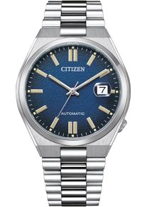 Citizen Damen Automatikuhr "Tsuyosa", silber, Armbanduhren, Armbanduhr, Damenuhr, Herrenuhr, Edelstahlarmband, Saphirglas, Datum