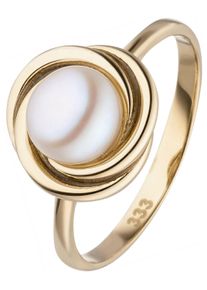 Jobo Damen Perlenring, 50, Gelbgold 333-Perlen, gold, Gelbgold 333, Perlen, Fingerringe, 333 Gold mit Süßwasser-Zuchtperle