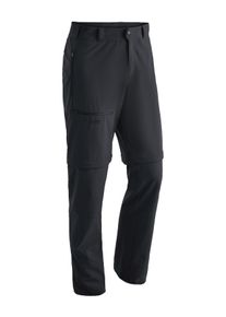 Maier Sports Herren Funktionshose "Latit Zip M", schwarz, Gr. 48, 88% Polyester (Recycelt), 12% Elasthan, Hosen, Herren Wanderhose, zipp-off