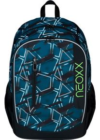 neoxx Kinder Schulrucksack "Flow, Flash Yourself", blau, Polyester, Rucksäcke, teilweise aus recyceltem Material
