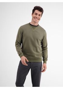 Lerros Herren Sweatshirt "Lerros Leichter Sweater in Strukturqualität", grün, Gr. S, 50% Baumwolle, 50% Polyester, Sweatshirts