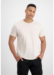 Herren T-Shirt "Alpha Industries Men - T-Shirts Unisex EMB T-Shirt", weiß, Gr. XS, Alpha Industries, Obermaterial: 100% Baumwolle, Shirts