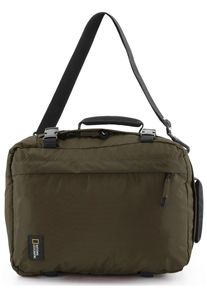 Cityrucksack "Hybrid", National Geographic, grün, Kunstfaser, Rucksäcke, mit drei Tragefunktionen