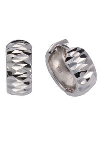 Firetti Damen Paar Creolen "Schmuck Geschenk Silber 925 diamantiert", Silber 925 (Sterlingsilber), silber, Silber 925 (Sterlingsilber), Ohrringe