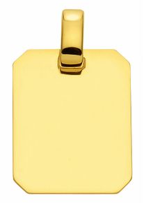 Adelia´s ADELIA ́S Damen Ketten-Anhänger "Damen Goldschmuck 585 Gold Gravurplatte Anhänger", Gelbgold 585, gold, Gelbgold 585, Schmuckanhänger, 585 Gold