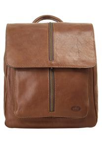 Pike PIKÉ Cityrucksack, braun, Rindsleder, Leder, unifarben, casual, Rucksäcke, echt Leder