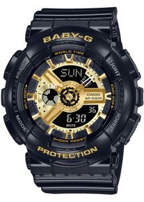 CASIO Baby-G Damen Chronograph, schwarz, Armbanduhren, Quarzuhr, Armbanduhr, Damenuhr, Stoppfunktion, digital, Timer