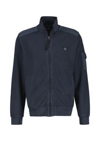 Lerros Herren Sweatjacke "Lerros Strukturierte Sweatjacke mit Details", blau, Gr. S, 95% Baumwolle, 5% Nylon, Sweatjacken