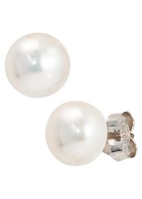Jobo Damen Perlenohrringe, Silber 925 (Sterlingsilber)-Perlen, silber, Silber 925 (Sterlingsilber), Perlen, Ohrringe, 925 Silber mit