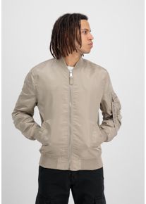 Herren Bomberjacke "Alpha Industries Men - Bomber Jackets MA-1 VF LW", beige, Gr. M, Alpha Industries, Obermaterial/Futter: 100% Nylon, Jacken